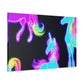 "Neon Magic" NEON Unicorns Art Canvas