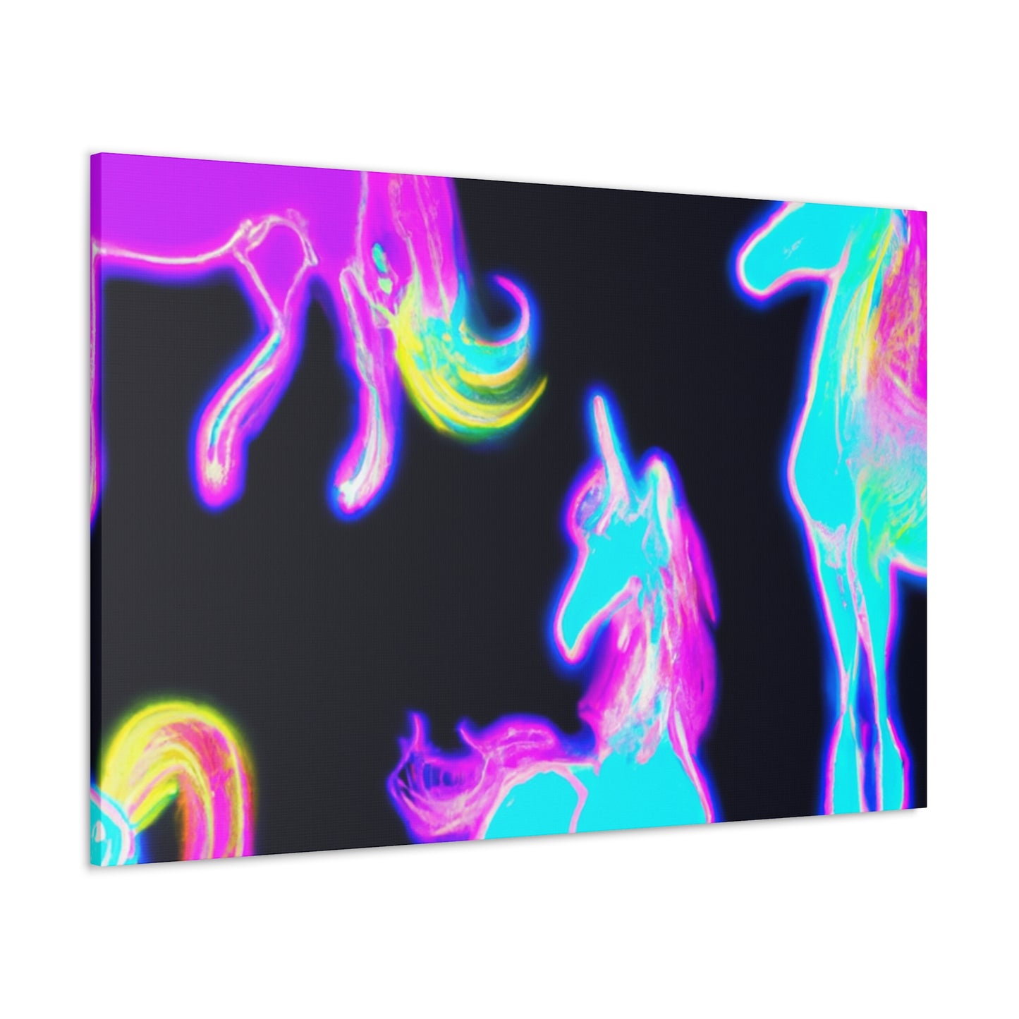 "Neon Magic" NEON Unicorns Art Canvas