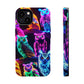 Neon Night Owls. Neon Owls Premium Art Magsafe Magnet Tough IPhone 13 14 15 Pro Plus Max and Mini in Matte and Glossy Phone cases