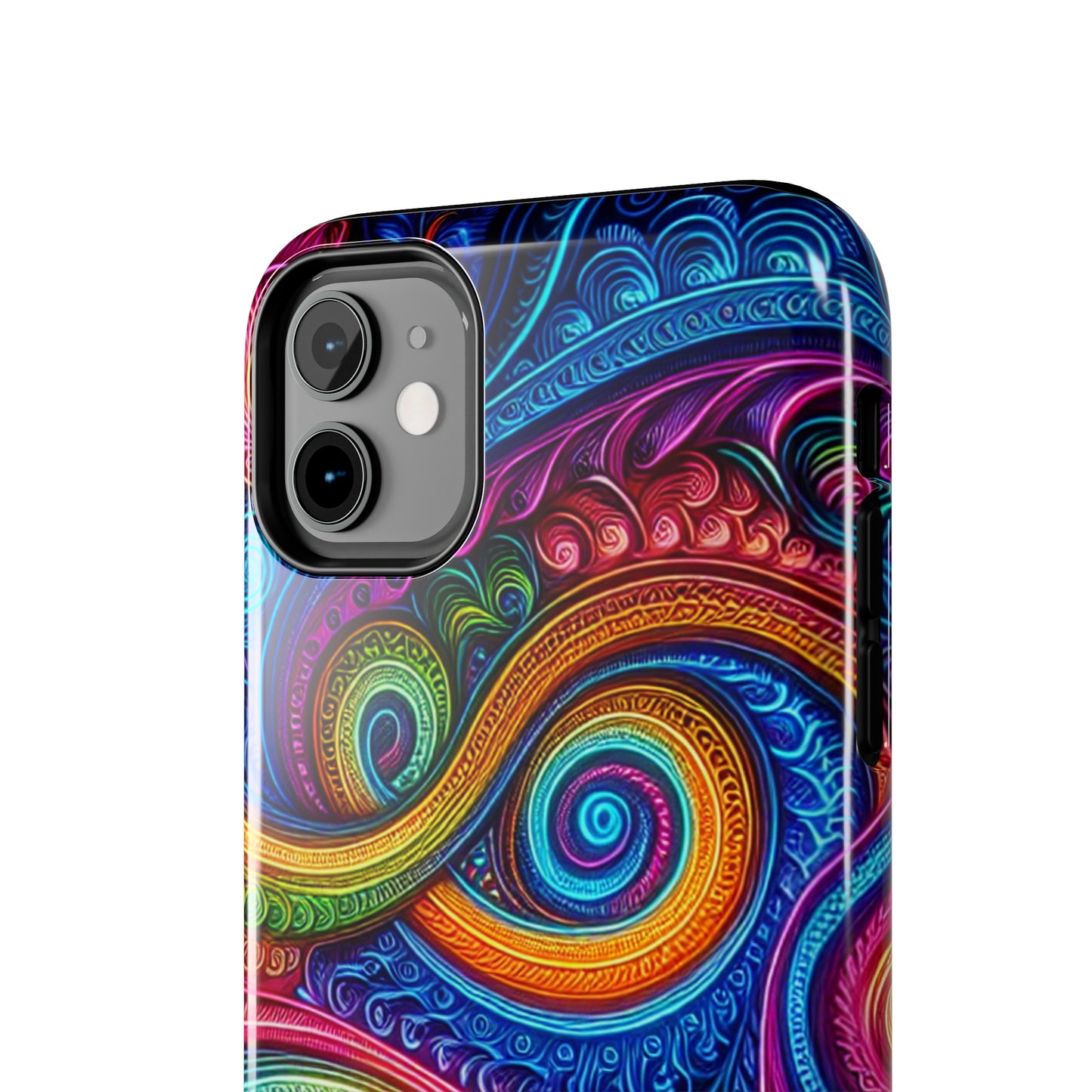 Neon Infinity Illusionz. Trippy Infinity Patterns Tough Phone Case