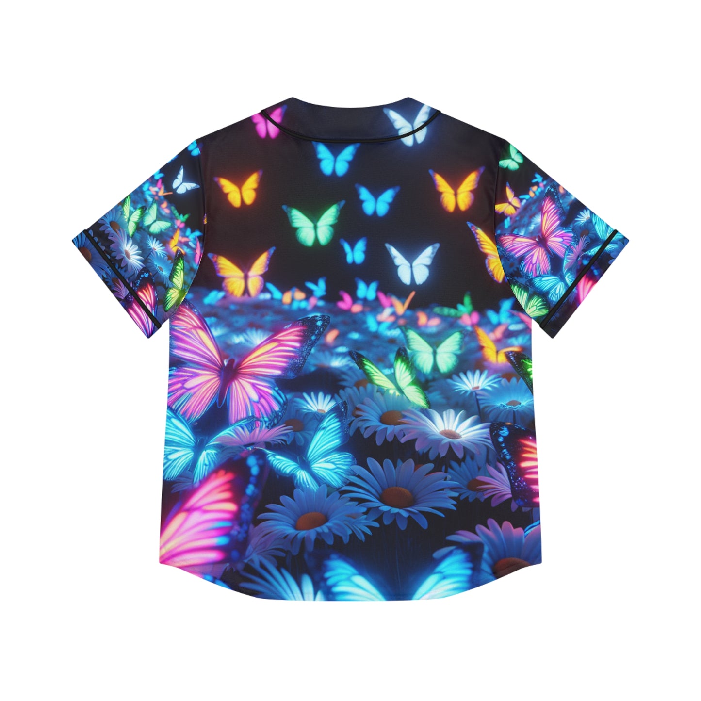 Enchanted Neon Butterfly Renaissance. Neon Butterflies Womans Jersey