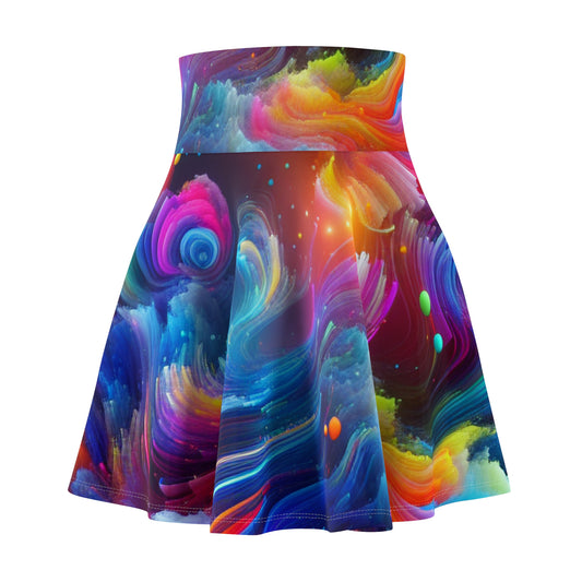 Matteo Novello - Trippy Infity Patterns Woman's Skater Skirt