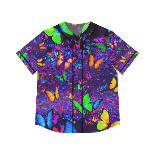 "Fuego Fantasia" Neon Butterflies Womans Jersey