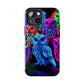 Neon Nocturne. NEON Owls Tough Phone Case