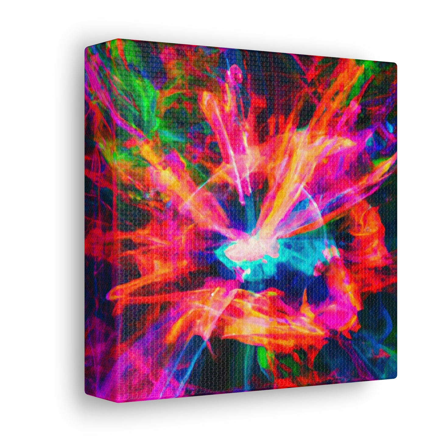 Psychedelic Vortex Spectrums. Trippy Infinity Patterns Art Canvas