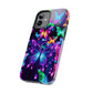 "Vibrance in Flight" NEON Butterflies Tough Phone Case
