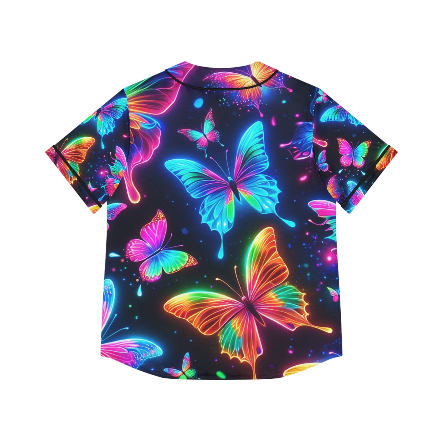 "Rainbow Butterfly Flight" Neon Butterflies Womans Jersey