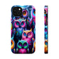 Neon Night Owls Neon Owls Premium Art Magsafe Magnet Tough IPhone 13 14 15 Pro Plus Max and Mini in Matte and Glossy Phone cases