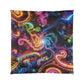 Cosmic Kaleidocolors. Trippy Infinity Patterns Comforter Blanket