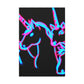 Vibrant Neon Dreamscape NEON Unicorns Art Canvas