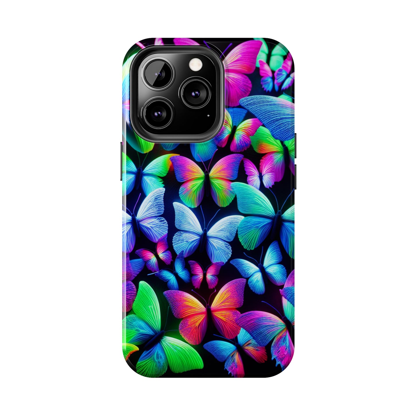 "Neon Splendor" NEON Butterflies Tough Phone Case