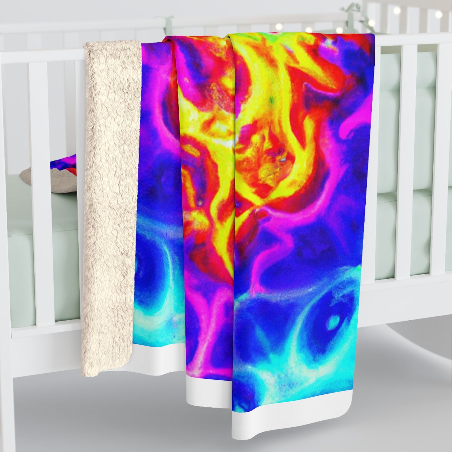 Nicolo di Giovanni - Trippy Infinity Patterns Sherpa Blanket