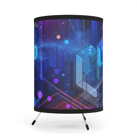 Giovanni di Raffaello - Trippy Infity Patterns Art Tripod Lamp