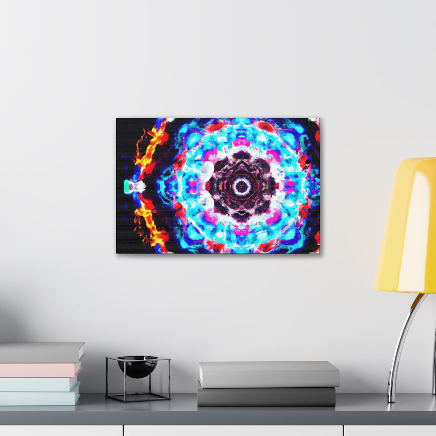 Vivid Vortex Immersion Trippy Infinity Patterns Art Canvas