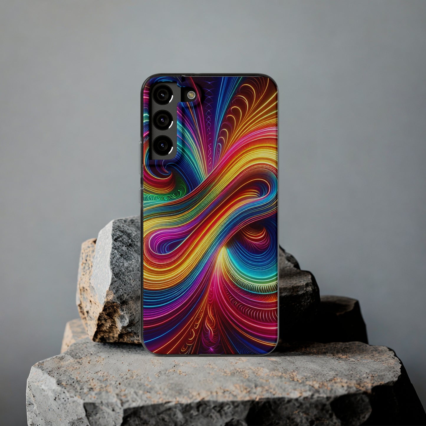Neon Infinity Vortex Infinity Patterns Art Polycarbonate Phone Case