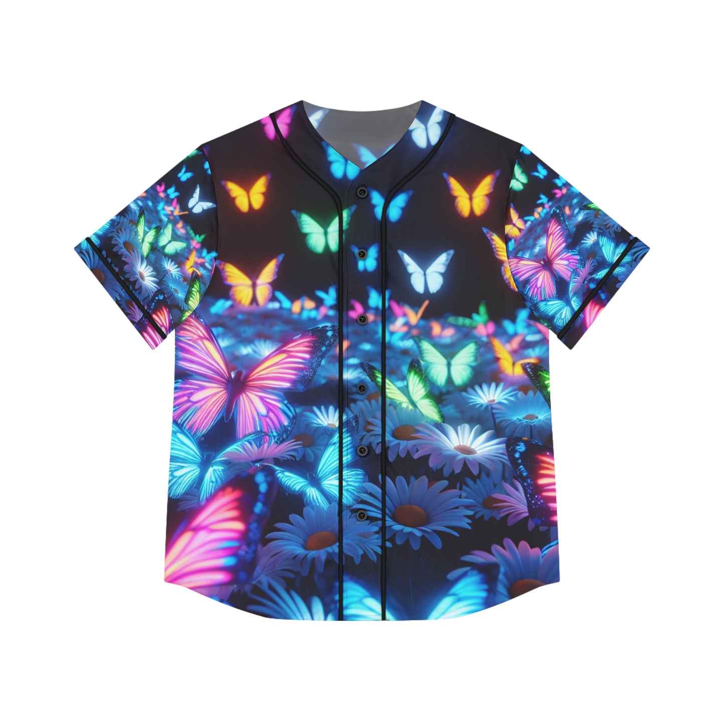 Enchanted Neon Butterfly Renaissance. Neon Butterflies Womans Jersey