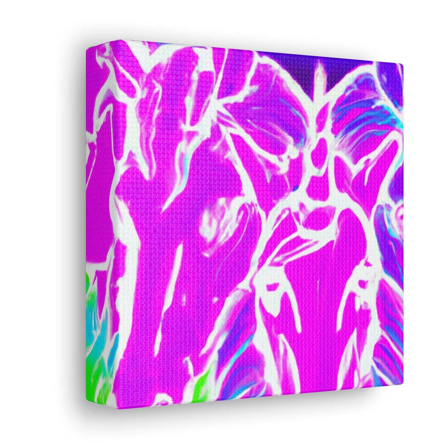 Neon Splendor Unicorns. NEON Unicorns Art Canvas