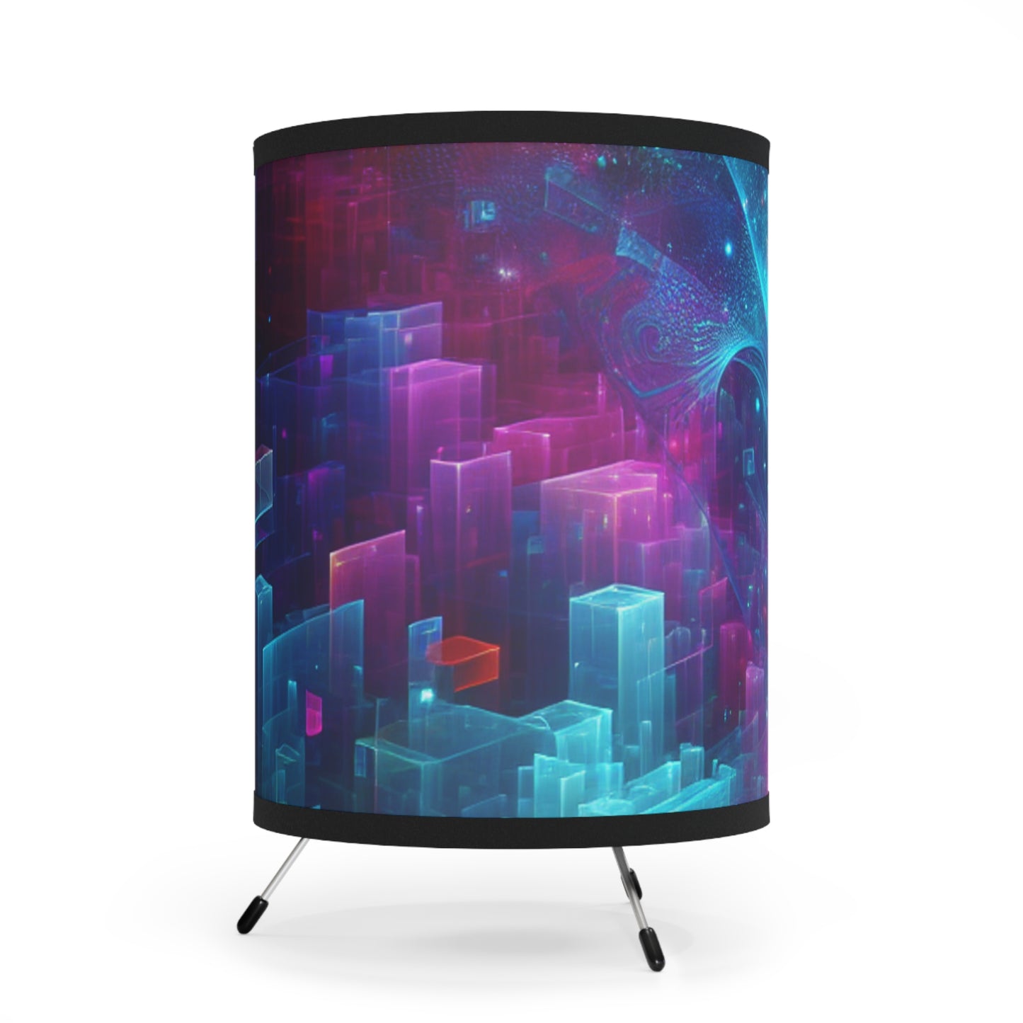 Jacopo da San Lorenzo - Trippy Infity Patterns Art Tripod Lamp