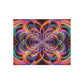Neon Infinity Splatter-scape. Infinity Patterns Outdoor Rug
