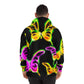 Neon Rainbow Flight - Butterflies AOP Hoodie
