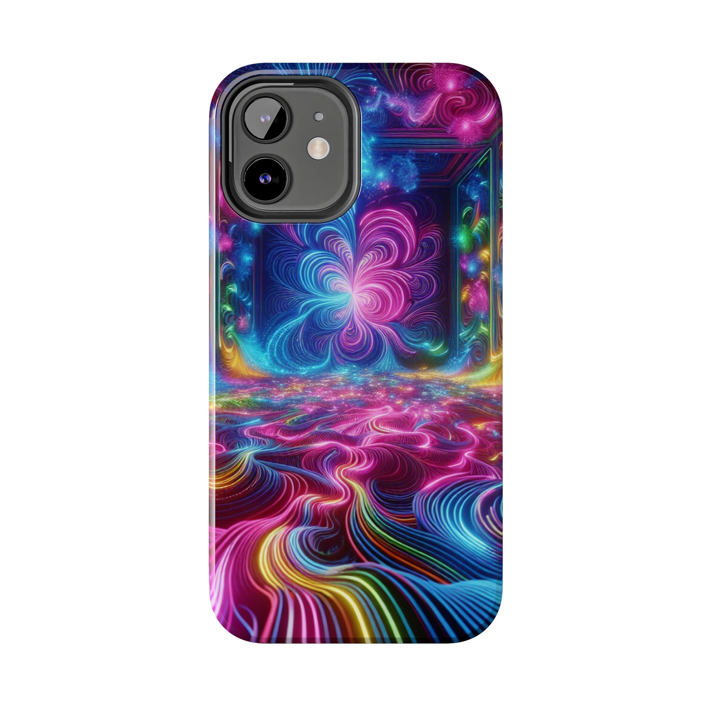 Vortex of Chromatic Wonder Trippy Infinity Patterns Tough Phone Case