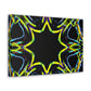 Vivid Neon Dreams of Infinity. Trippy Infinity Patterns Art Canvas