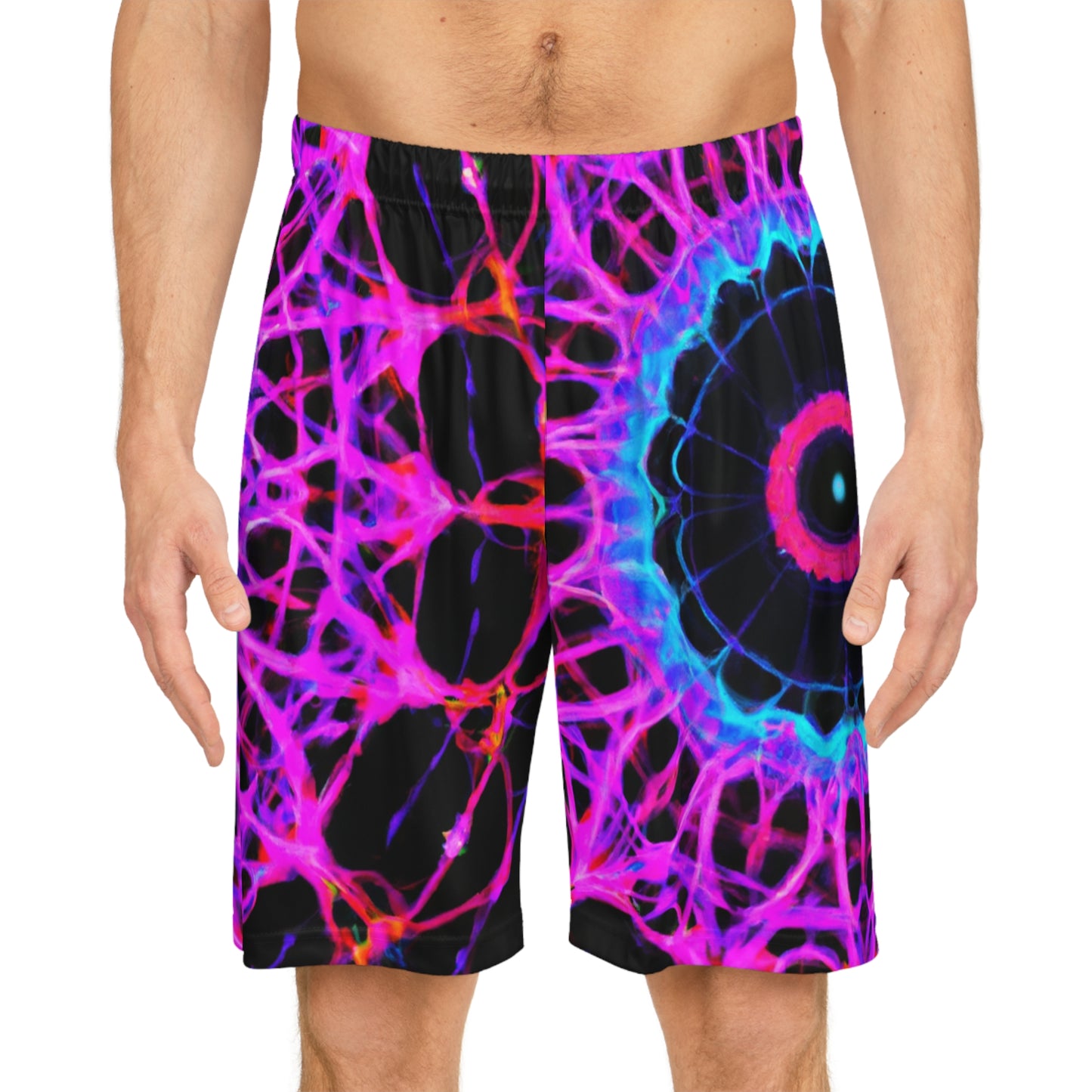 Antonio Vasquez da Vinci - Trippy Infinity Patterns Rave Shorts