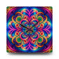 "Infinite Neon Dreams" Infinity Patterns Art Acrylic Clock
