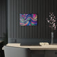 "Infinite Parallax of Neon Hues" Trippy infinity Pattern 1/4" Glossy Acrylic Art