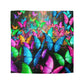 Tiberio Floriani - NEON Butterflies Microfiber Duvet Cover