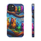 Neon Nocturnal Jazz NEON Owls Tough Phone Case