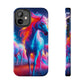 "Neon Dreamscapes: A Pride of Unicorns" NEON Unicorns Tough Phone Case