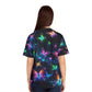"Butterfly Fluorescence" Neon Butterflies Womans Jersey