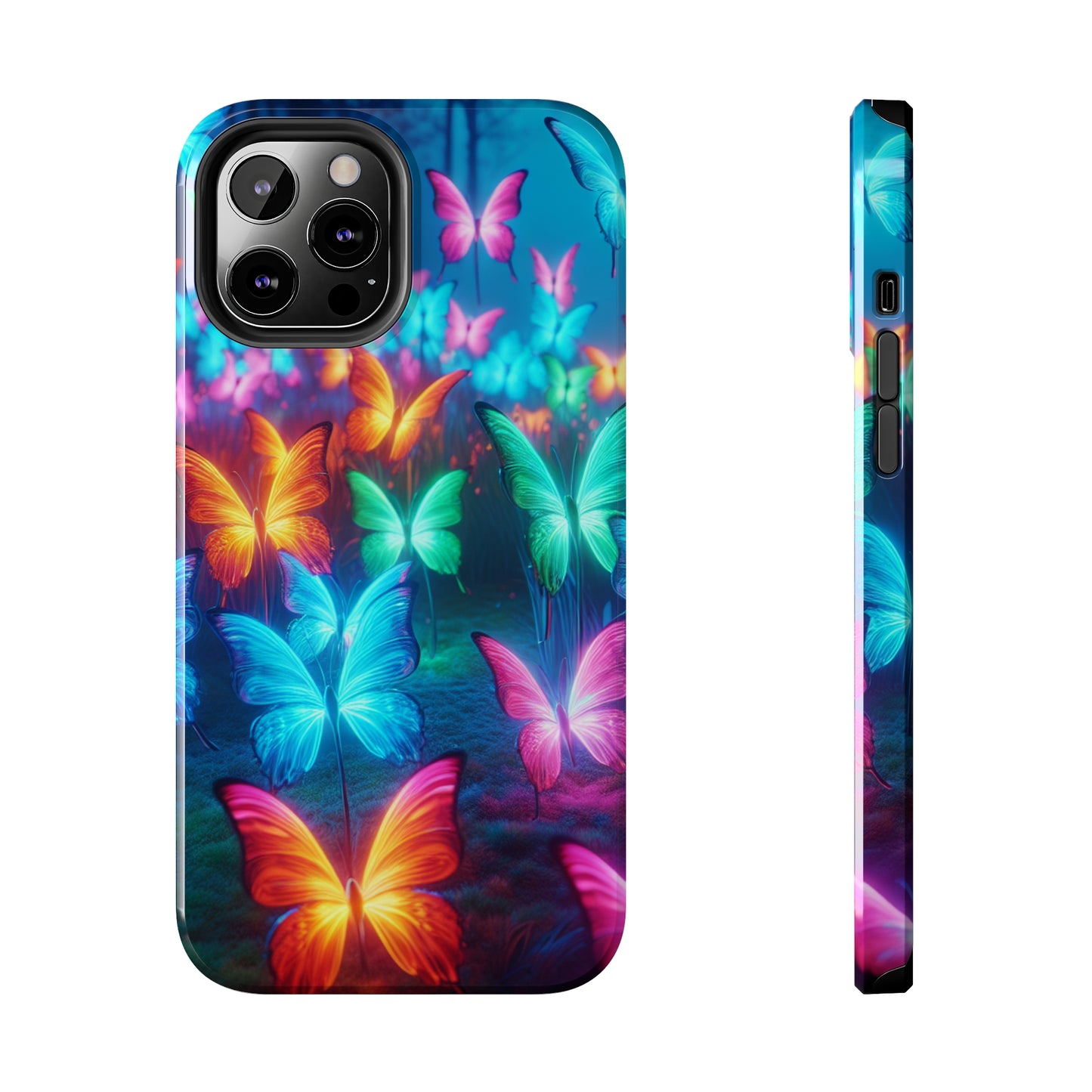 Neon Whispers. NEON Butterflies Tough Phone Case