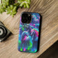 Vivid Dreamscape of Neon Unicorns Neon Unicorns Premium Art Magsafe Magnet Tough IPhone 13 14 15 Pro Plus Max and Mini in Matte and Glossy Phone cases