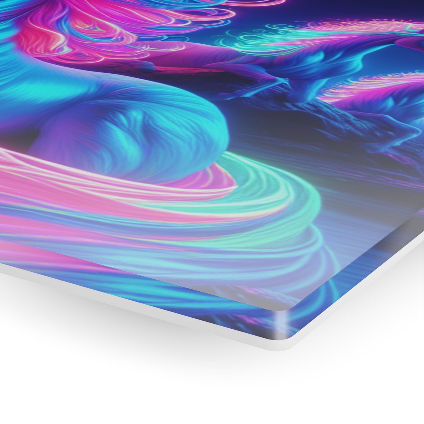 "Rainbow Mania" NEON Unocrons Art 1/4" Glossy Acrylic Art