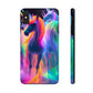 Vividly Rainbow Dreaming NEON Unicorns Tough Phone Case
