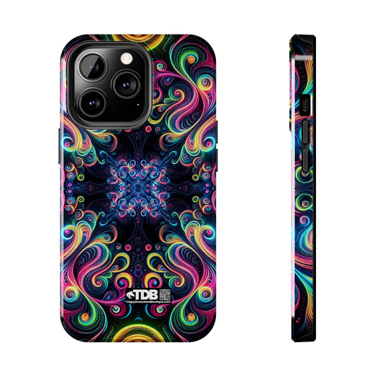 TDB Neon Infinity Vibes. Trippy Infinity Patterns Tough Phone Case