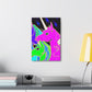 "Neon Rainbow Posse" NEON Unicorns Art Canvas