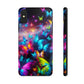 "Neon Flutterings" NEON Butterflies Tough Phone Case Iphone  7 8 9 10 11 12 13 14 SE X XR XS Pro Max Mini Plus