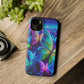 'Serene Spectacle of Neon Butterflies' Neon Butterflies Premium Art Magsafe Magnet Tough IPhone 13 14 15 Pro Plus Max and Mini in Matte and Glossy Phone cases