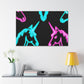 Neon Night Unicorn Prism NEON Unicorns Art Canvas