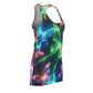 "Neon Symphony" Neon Butterflies  Racerback Dress