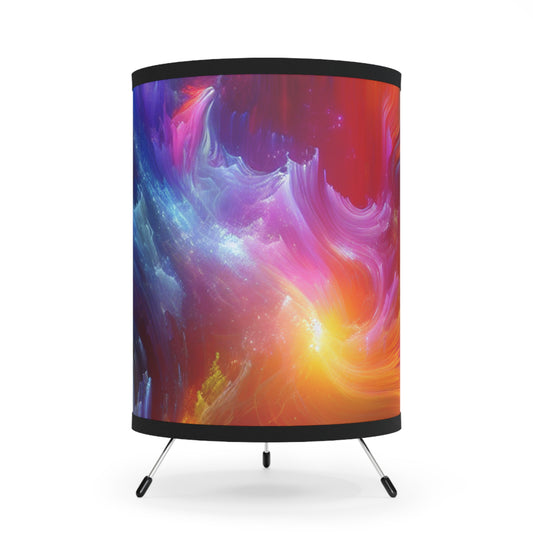 Agostino Salvi - Trippy Infity Patterns Art Tripod Lamp