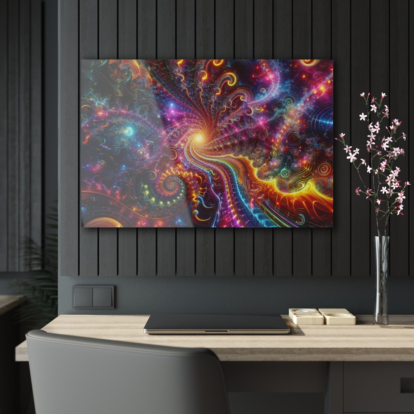 Interstellar Illuminexion Trippy infinity Pattern 1/4" Glossy Acrylic Art