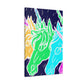 Neon Herd-scape NEON Unicorns Art Canvas