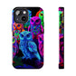 Neon Nocturne. NEON Owls Tough Phone Case