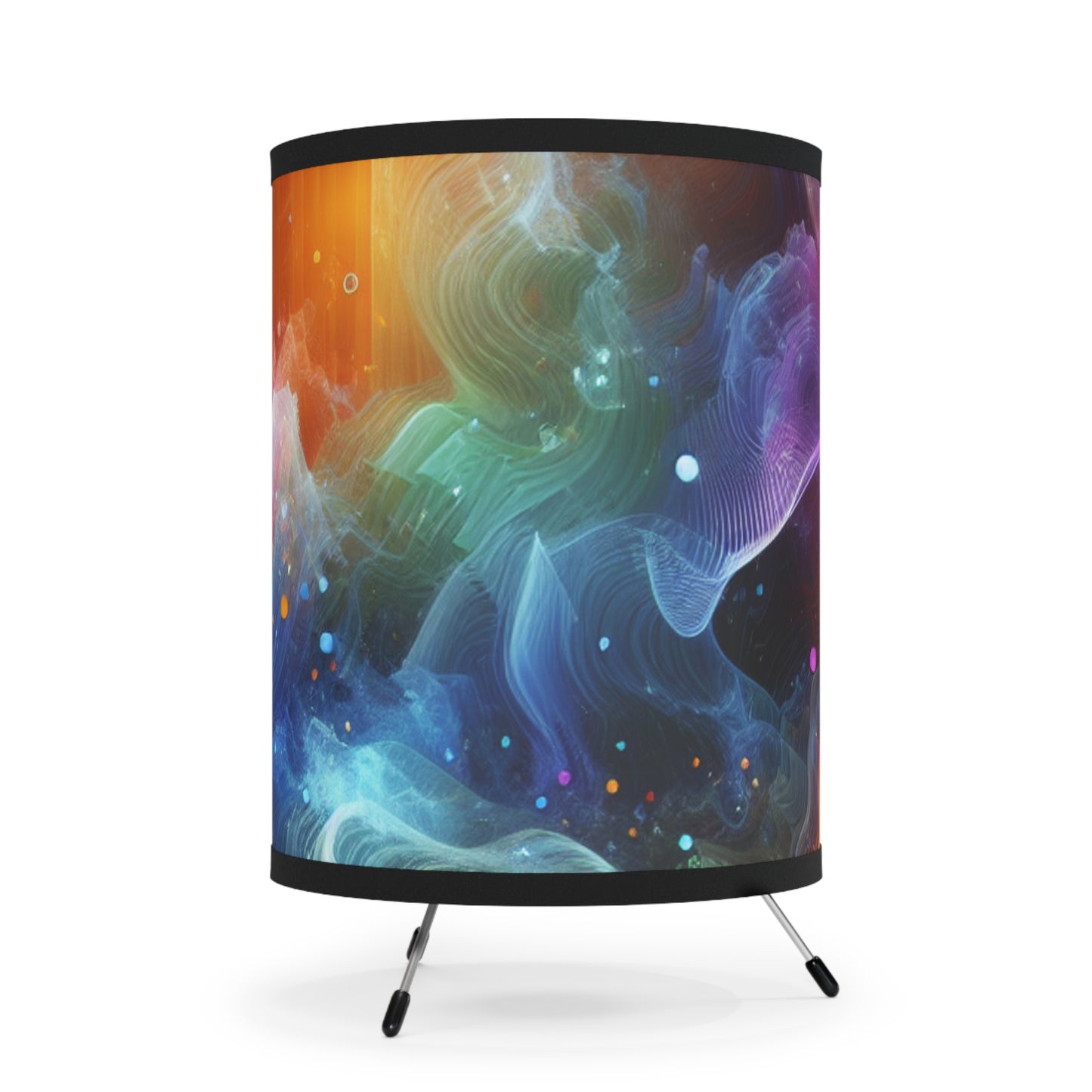 Giovanni Battista di Lupo - Trippy Infity Patterns Art Tripod Lamp