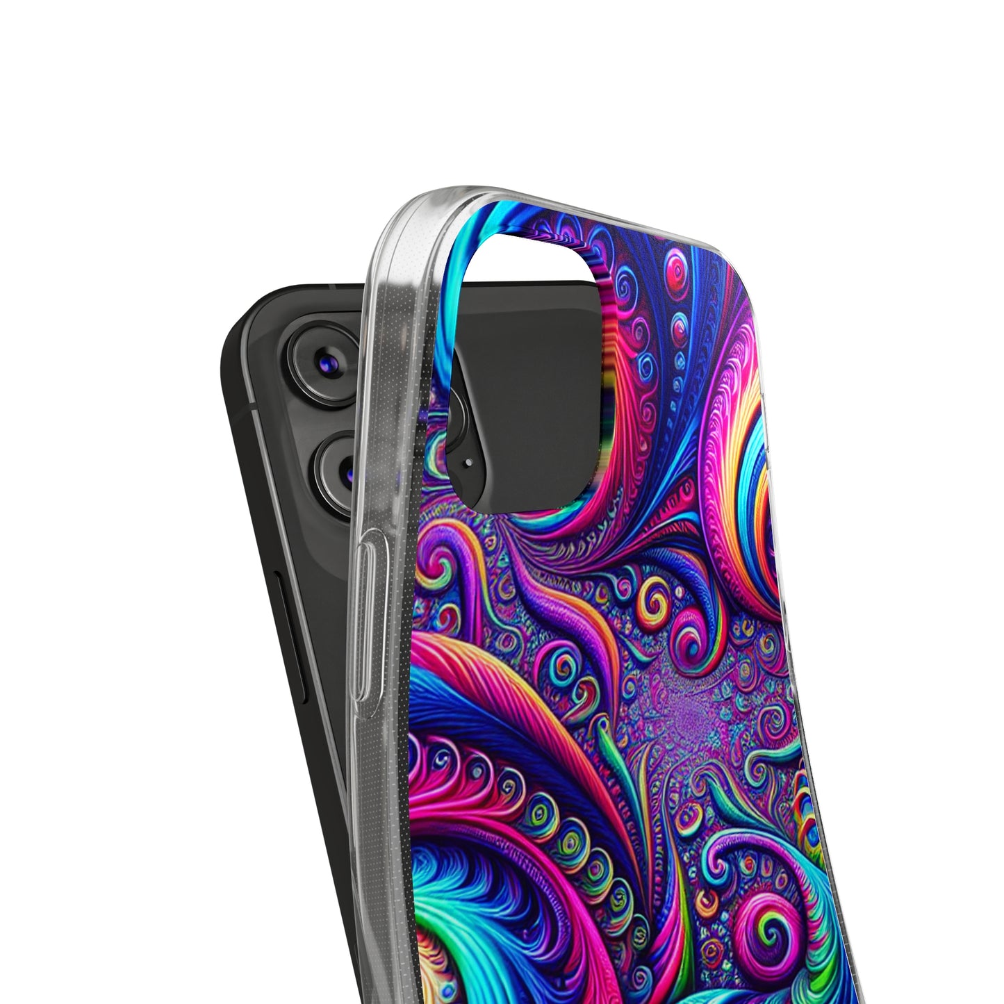 "VibranTrip Neonfinity" Infinity Patterns Art Polycarbonate Phone Case