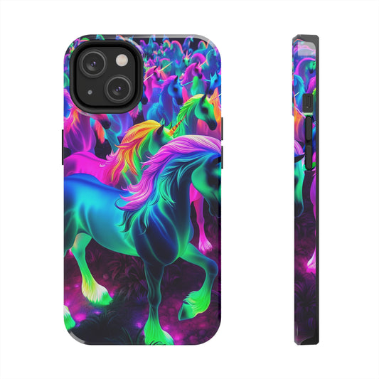 "Neon Paradise Unicorns". NEON Unicorns Tough Phone Case